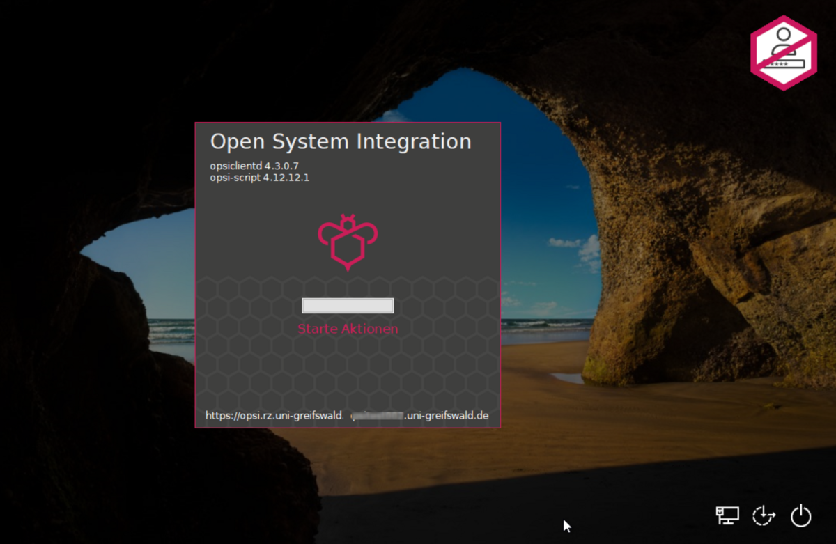opsi Vollservice Install Screen